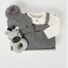 GX491: Baby Boys Knitted 4 Piece Gift Set  (6-9 Months)
